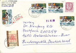 Finland Registered Cover Sent To Germany Vasa 31-12-1987 - Brieven En Documenten