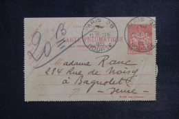 FRANCE - Entier Postal Pneumatique De Paris Pour Bagnolet En 1935 - L 150728 - Pneumatic Post