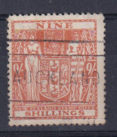 New Zealand: 1940/58   Postal Fiscal   SG F200   9/-       Used  - Steuermarken/Dienstmarken