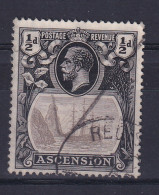 Ascension: 1924/33   KGV - Badge Of St Helena    SG10    ½d  Used - Ascension (Ile De L')