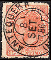 Málaga - Edi O 210 - 15 Cts.- Mat Trébol "Antequera" - Used Stamps