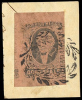 MEXICO. Sc. 11º. 1867 PROVISIONAL. 1861 8rs Black / Red Brown, Wide Setting. Mamoth Margins In Three Sides With Portion  - Messico