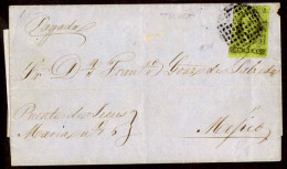 MEXICO. 1862 (July 24). Toluca To Mexico. E. Franked 1861 1rl. (Sc. 8 Used). Toluca District Name. Dots Cancel. VF. - Mexico