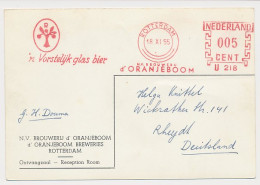 Meter Card Netherlands 1955 Beer - Oranjeboom - Brewery - Vinos Y Alcoholes