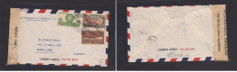 MEXICO. Mexico - Cover - 1942 DF To Argentina Air Mult Fkd Env+censored. Easy Deal. - Mexico