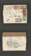 MEXICO. 1948 (24 Aug) DF - Brazil, RJ (28-29 Aug) Registered Multifkd Airmail Env. Diff Issues Including 10 Peso Stamp.  - Mexico