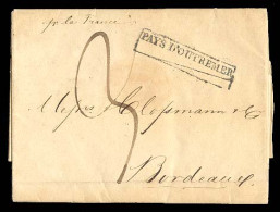 MEXICO. 1837(6 April). Mexico To France (15 Jun.37). EL. Endorsed "Por La France'' (ship's Name)+boxed " Pays D'outremer - Mexique