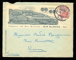 MEXICO. 1928 (21 March). Orizava To France. Ilustrated Envelope. Factory Of Cotton At Rio Blancoo, Franked 10c. Most App - Mexique