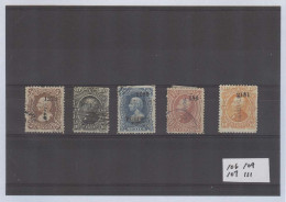 MEXICO. 1874-80. 5c, 10c 2 Diff, 25c, 100c. Pachuca, Zamora, Tepic, Merida. Mostly Used. Nice Group. - Mexique
