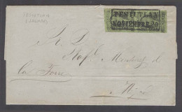 MEXICO. 1862 (2 Nov). Tesiutlan - DF. EL Full Text Fkd 1861 1rl Pair District Name Jalapa Town Box Ds. VF. Signed J Bash - Mexique