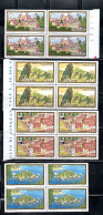 ITALIA REPUBBLICA ITALY REPUBLIC 2000 TURISTICA TOURISM SERIE COMPLETA COMPLETE SET QUARTINA BORDO DI FOGLIO BLOCK MNH - 1991-00: Neufs