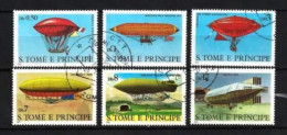 Saint Thomas Et Prince 1980 Ballons Et Dirigeables (33) Yvert N° 578 à 583 Oblitéré Used - Sao Tome And Principe