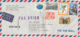 Japan Air Mail Cover Sent To Germany 30-3-1973 With More Topic Stamps Folded Cover - Luftpost