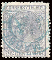 Málaga - Edi O 204 - 25 Cts.- Mat Trébol Azul "Marbella" - Used Stamps