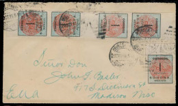 Mexico - XX. 1914 (29 Oct). Nogales - USA. Sonora Provisional 1c Tete Beche Vert Strip Of Four + 1c. VF. - Mexico