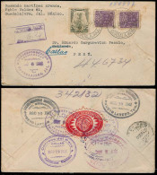 Mexico - XX. 1942 (6 Ago). Suc C / Gjara - Peru. Reg Fkd Env. VF. - México