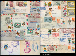 Mexico - XX. C.1961/78. Mexico T-Seals On Cover. An Exceptional Group Of Aprox 123 Covers, Incl Many Reg, Tied Cancel, O - México