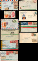 Mexico - XX. 1940-53. 10 Diff Better Multiple Fkgs / Regulated Arrival / Destinations, Etc. - Mexico