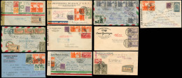 Mexico - XX. 1942-47. 10 Diff Better Multiple Fkgs. XF. - Mexico