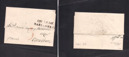 MEXICO - Stampless. 1818 (15 Oct) Habana, Cuba - Veracruz. Carta Completa Con Texto, Con Marca Llegada Islas De Barlovet - Mexico