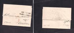 MEXICO - Stampless. 1818 (15 Oct) Habana, Cuba - Veracruz. Carta Completa Con Texto, Con Marca Llegada Islas De Barlovet - México