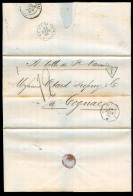 MEXICO - Stampless. 1876 (17 Feb). DF - France. Stampless EL Full Text Maritime Steamer Ville De St Nazaire + Oct Consul - Mexico