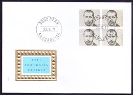 Switzerland 1971 FDC, Alexandre Yersin Bacteriologist Blk, Medicine - Médecine