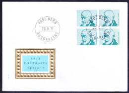 Switzerland 1971 FDC, Auguste Forel Neurologist Blk, Medicine - Médecine