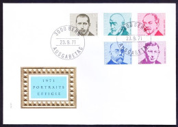 Switzerland 1971 FDC, Medical Personalities, Koch, Banting, Yersin, Forel - Médecine