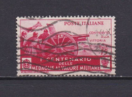 ITALIE 1934 TIMBRE N°352 OBLITERE MEDAILLE MILITAIRE - Oblitérés