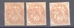 Port Saïd  :  Yv  22  *    3  Teintes - Neufs