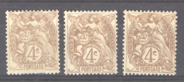 Port Saïd  :  Yv  23  *    3  Teintes - Neufs