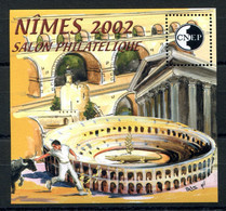 RC 24314 FRANCE COTE 12€ CNEP N° 36 - 2002 SALON PHILATELIQUE DE PRINTEMPS A NIMES BLOC NEUF ** MNH TB - CNEP