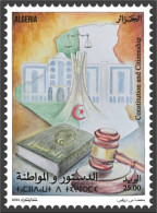 ALGERIE ALGERIA 2024 - 1v - Constitution & Citizenship - Constitutional Court - Justice - Citoyenneté - Map - Scale - - UNO