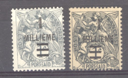 Port Saïd  :  Yv  69-69a  * - Unused Stamps