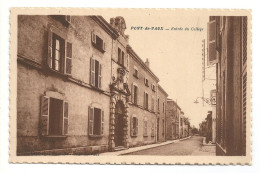 CPA 01 PONT DE VAUX - ENTREE DU COLLEGE - Pont-de-Vaux