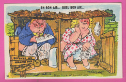 HUMOUR - EN BON AIR...QUEL BON AIR... - BIEN FAIRE ET LAISSER DIRE - Couple Aux Toilettes - Humour