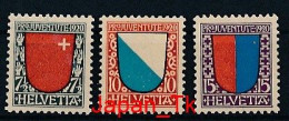 SCHWEIZ Mi. Nr. 153-155 „Pro Juventute“: Wappen - Siehe Scan - MNH - Nuovi