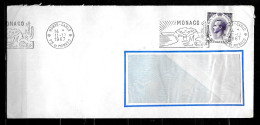 CC67 - MONACO - LETTRE DE MONTE CARLO DU 11/12/67 - Storia Postale