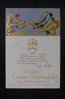 VINS  - Étiquette De Vin ( SPECIMEN )  Château Mouton Rothschild En 1981 - L 150754 - Bordeaux