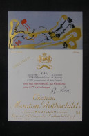 VINS  - Étiquette De Vin ( SPECIMEN )  Château Mouton Rothschild En 1981 - L 150755 - Bordeaux