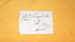 LETTRE ANCIENNE DE 1821../ MARQUE ROUGE NAVARRA ESPAGNE POUR MARZILLA ?..MARSEILLE ?..A IDENTIFIER - ...-1850 Vorphilatelie