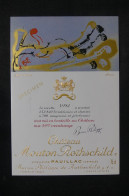 VINS  - Étiquette De Vin ( SPECIMEN )  Château Mouton Rothschild En 1981 - L 150759 - Bordeaux