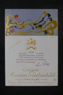 VINS  - Étiquette De Vin ( SPECIMEN )  Château Mouton Rothschild En 1981 - L 150760 - Bordeaux