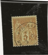 TIMBRE TYPE SAGE N° 86 BISTRE JAUNE OBLITERE -TB  ANNEE 1878 - COTE : 60 € - 1876-1898 Sage (Type II)