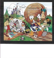 1985 TURKS ET CAIQUES CAIQUES BF 13 ** Walt Disney, Donald, Picsou - Turks & Caicos