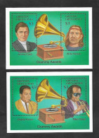 SE)1992 GRENADINES FROM GRANADA, FROM THE MUSICAL SERIES, GRAMMY AWARDS WINNERS, 2 SS, MNH - Grenada (1974-...)