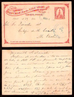 SALVADOR, EL. 1904. Nueva San Salvador - Sta. Tecla. 2c Stat Card. Fine Used / Internal. - Salvador