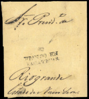 MEXICO - Stampless. C. 1835. Wrapper Dateless. Zacatecas To Rio Grande. - México