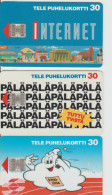 B09 - 3 CARTES A PUCE De Finlande , Pour 2 Euros - Finlande